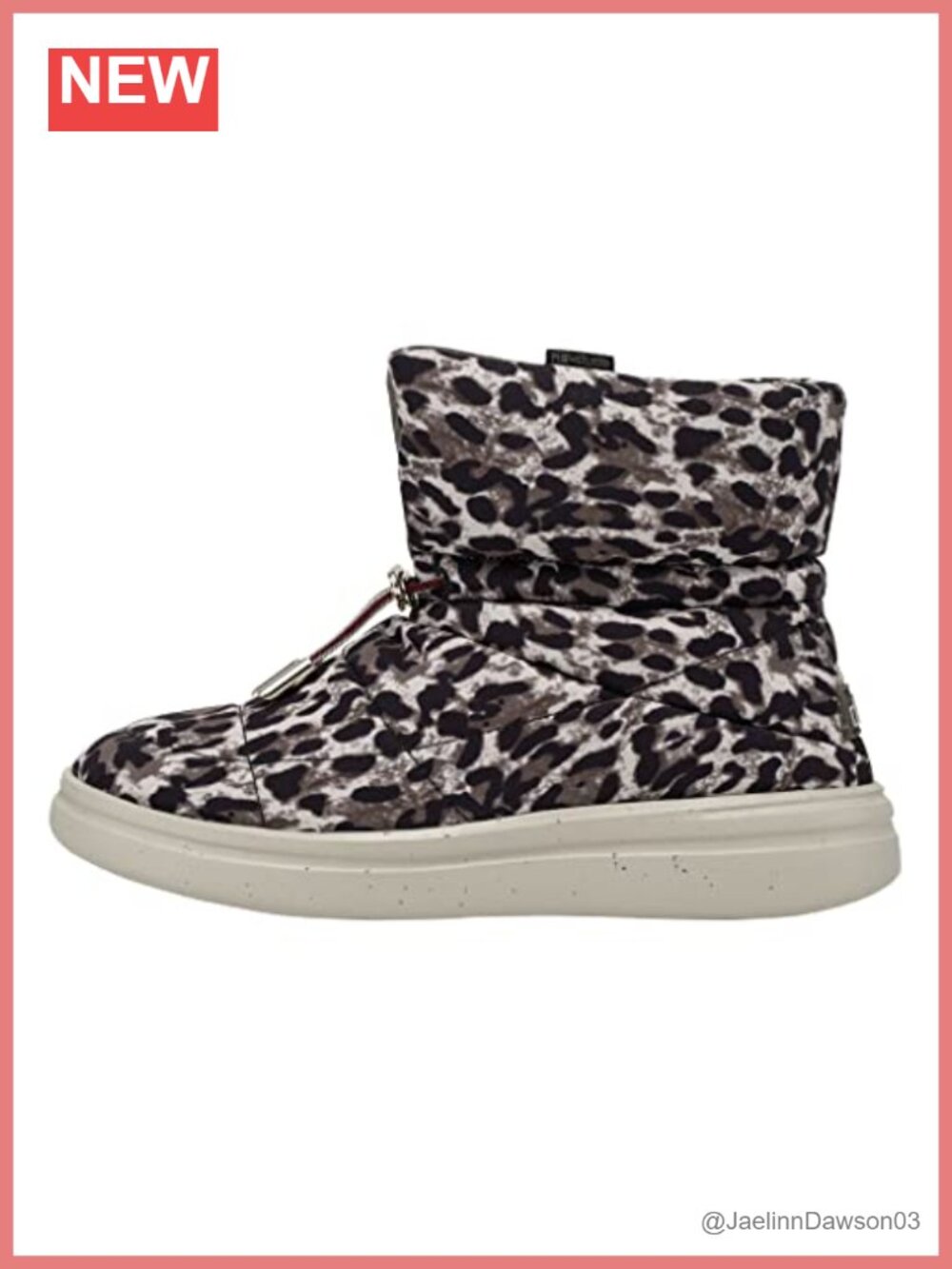 Women's Eco Margot Winter Boots Leopard Print Memory Foam Pull-On
